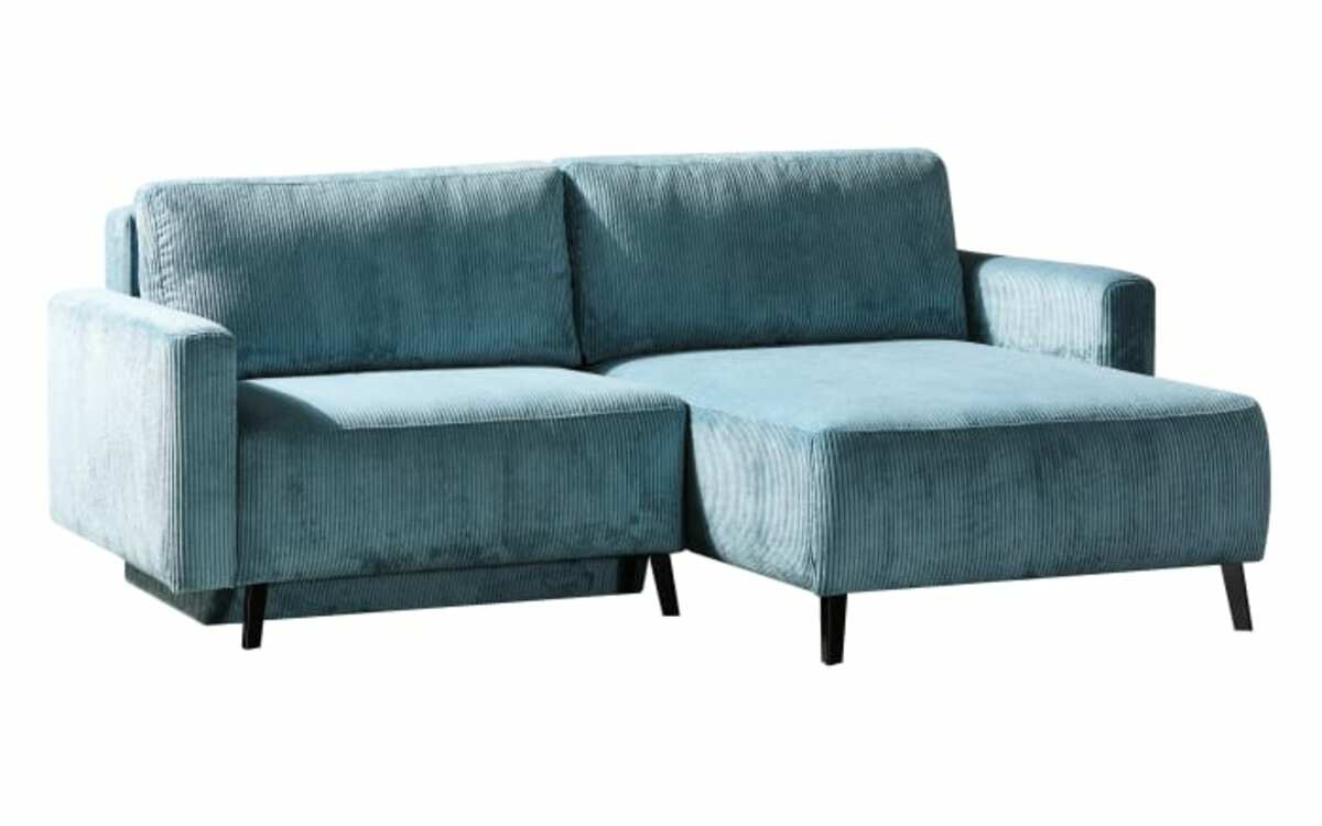 Bild 2 von Restyl - Querschläfer Hagen mit Ottomane, Cord, petrol, Liegefläche ca. 140 x 200 cm