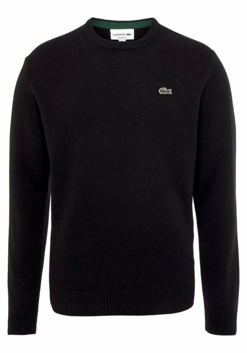 Bild 1 von Lacoste Rundhalspullover mit Krokodil Logo auf der Brust