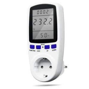 Energiekosten-Messgerät mit LCD Display Inspector III, weiß