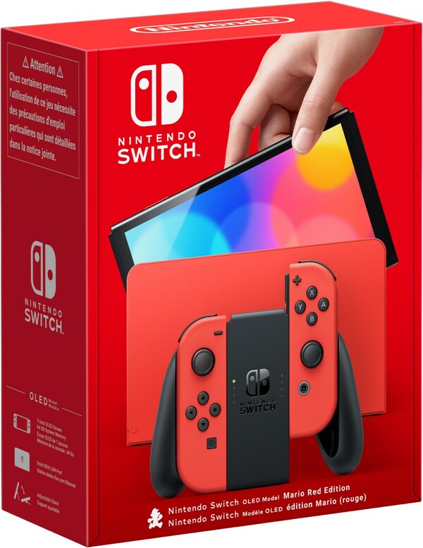 Bild 1 von Switch Konsole (OLED-Modell) Mario Edition rot