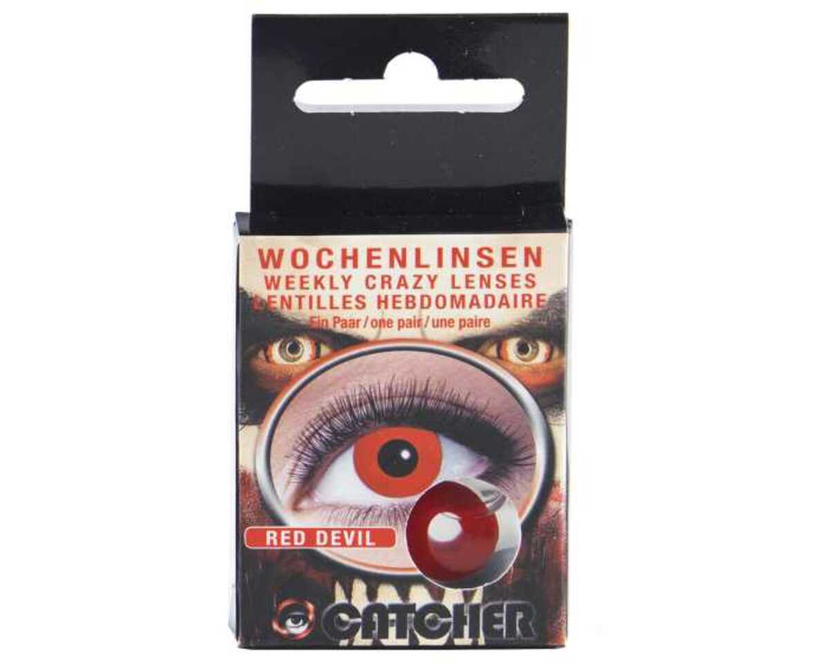 Bild 1 von Kontaktlinsen Halloween Red Devil
