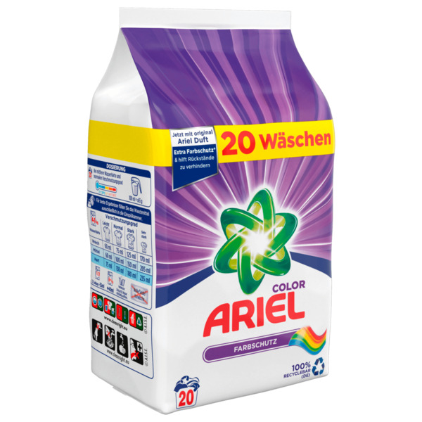 Bild 1 von Ariel Colorwaschmittel Farbschutz 20WL 1,3kg