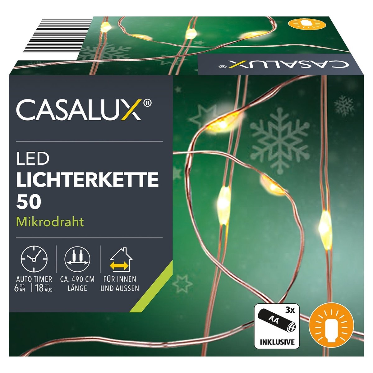 Bild 1 von CASALUX LED-Lichterkette, 50 LEDs