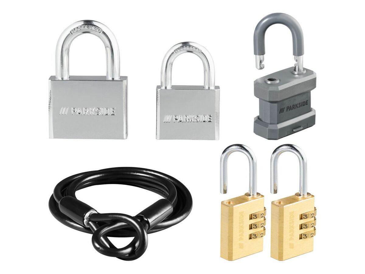 Bild 1 von PARKSIDE® Stahlkabel/Schloss, 
         Stück/Set