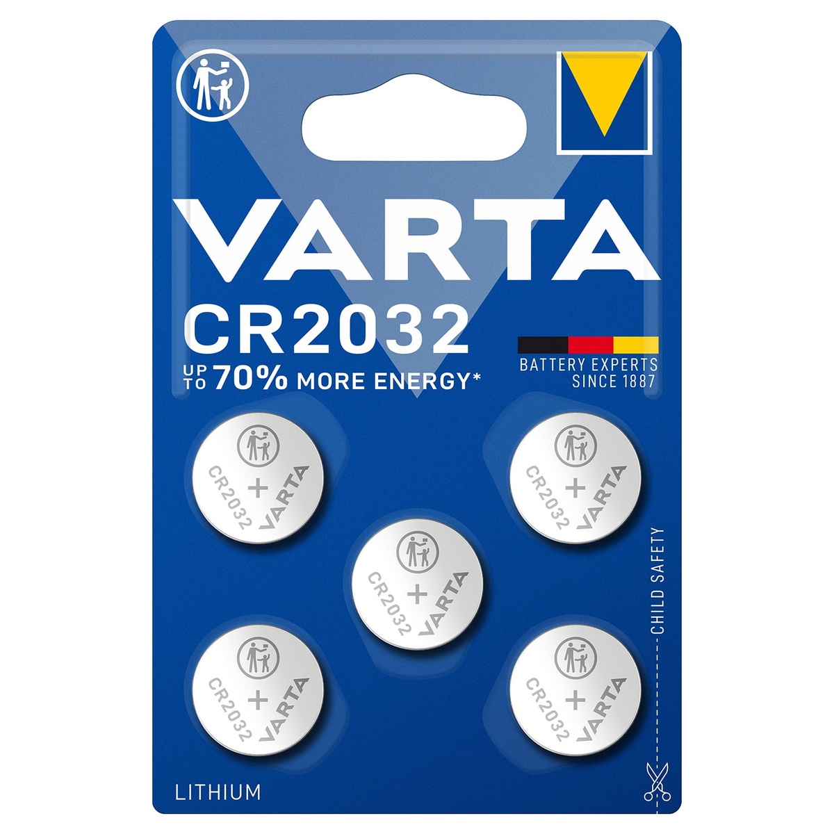 Bild 1 von VARTA Lithium-Knopfzellen, 5er-Packung