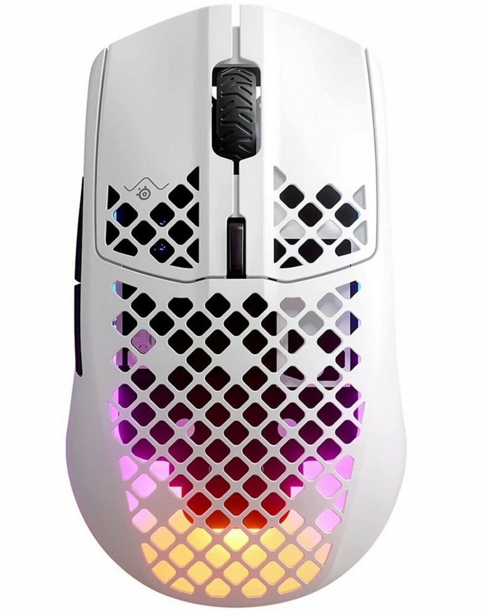 Bild 1 von SteelSeries Wireless White Aerox 3 Gaming-Maus (RGB Beleuchtung)