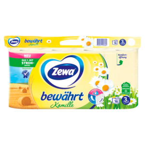 Zewa Bewährt Toilettenpapier Kamille 3-lagig 16x150 Blatt