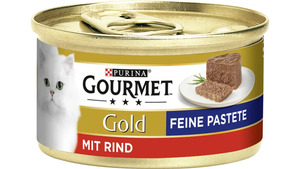 Purina GOURMET Katzennassfutter Gold Feine Pastete mit Rind