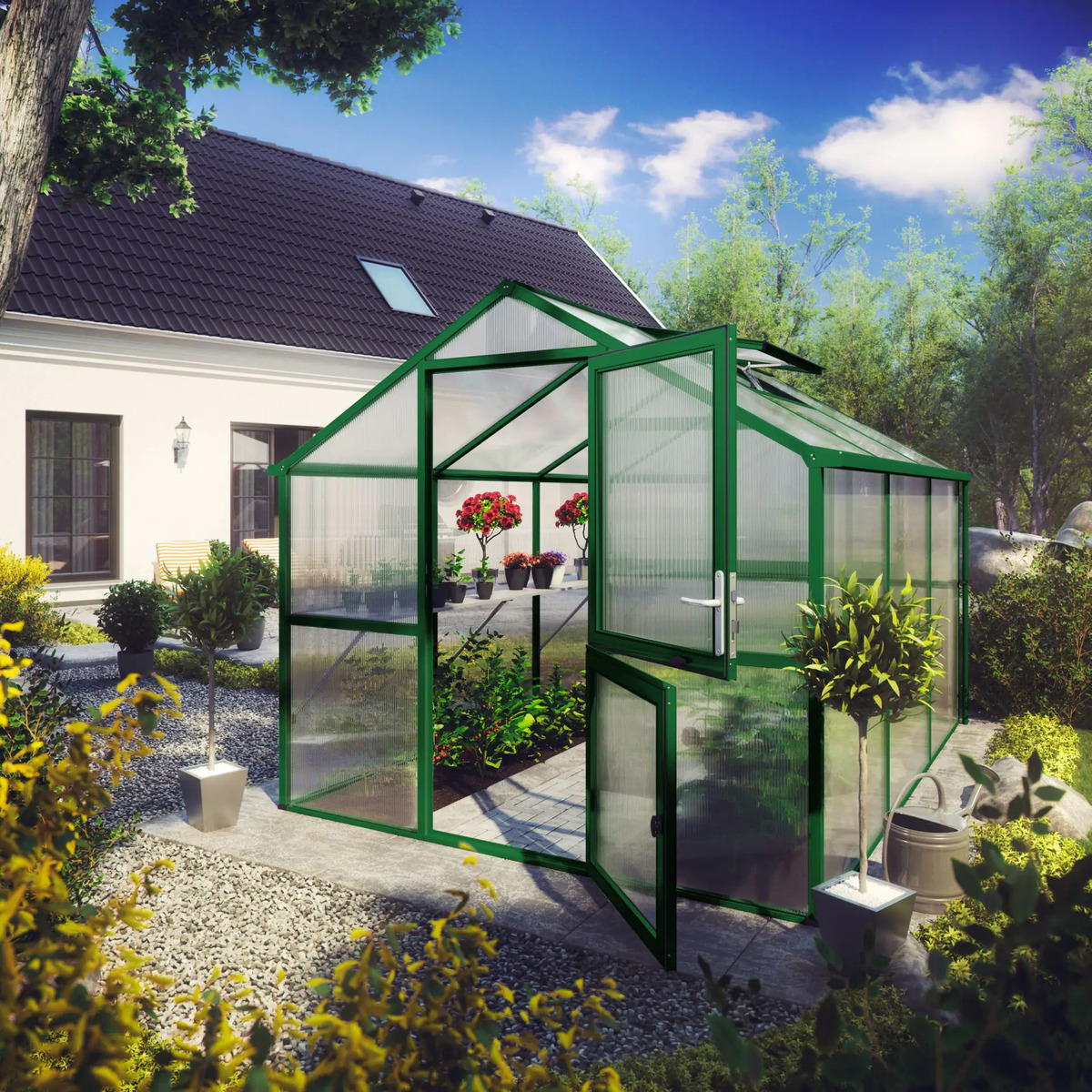 Bild 1 von KGT Alu-Gewächshaus Tulpe III 233 x 323 cm