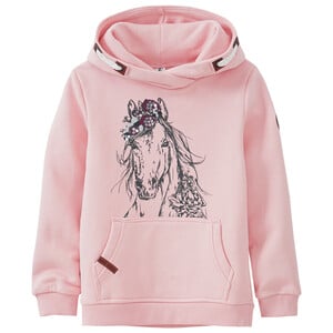 Mädchen Hoodie mit Pferde-Print