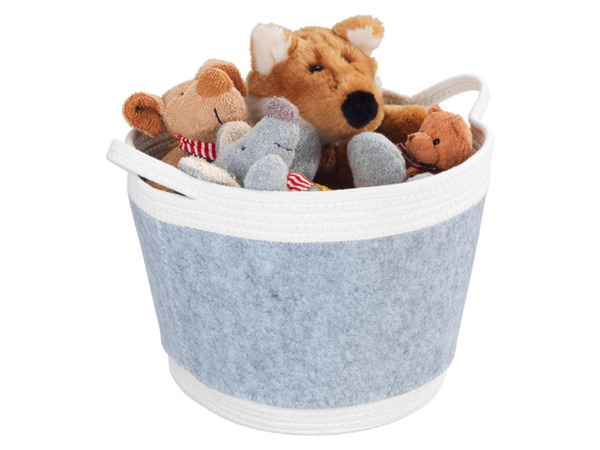 Bild 4 von Wenko Filz Aufbewahrungskorb »Bea«, Holzfälleroptik