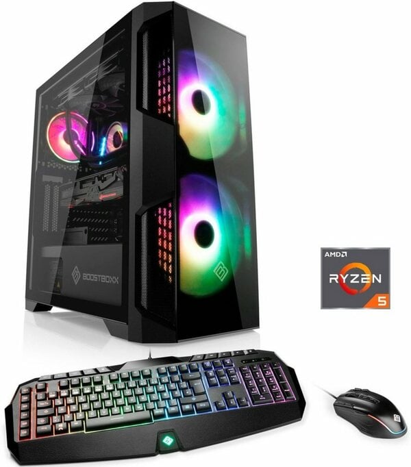 Bild 1 von CSL HydroX L8112 Wasserkühlung Gaming-PC (AMD Ryzen 5 Ryzen™ 5 3600, RTX 3060, 16 GB RAM, 1000 GB SSD, Wasserkühlung)