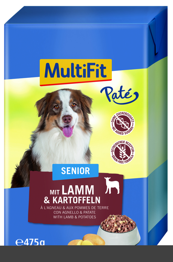 Bild 1 von MultiFit in Paté Senior mit Lamm & Kartoffeln 12 x 475 g