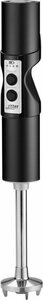 ritter Akku-Stabmixer stilo 7 Plus Trendfarbe Schwarz, 120 W, mit 4 Aufsätzen aus Edelstahl sowie 2 Mixbechern