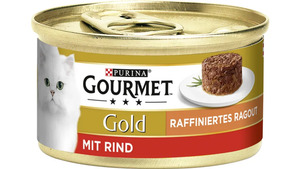 Purina GOURMET Katzennassfutter Gold Raffiniertes Ragout mit Rind
