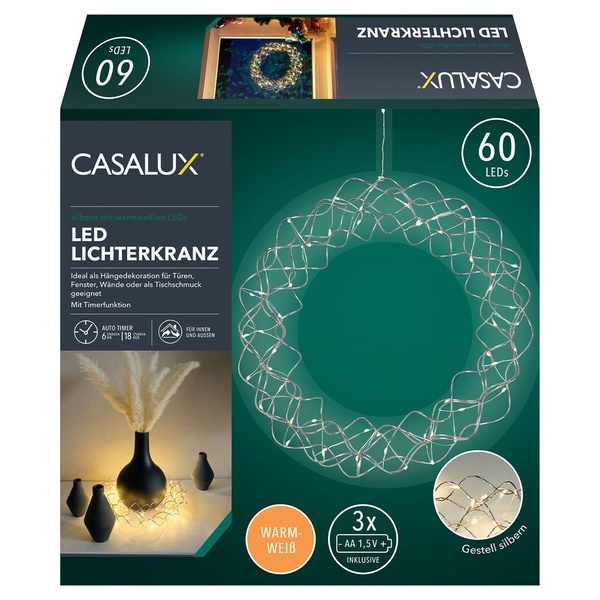 Bild 2 von CASALUX LED-Lichterkranz, 60 LEDs
