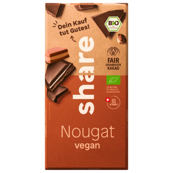 Bild 1 von Share Schokolade Nougat vegan