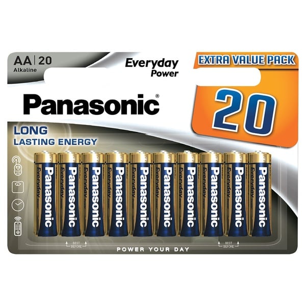 Bild 1 von PANASONIC Everyday Power Alkali-Batterien, 20er-Packung