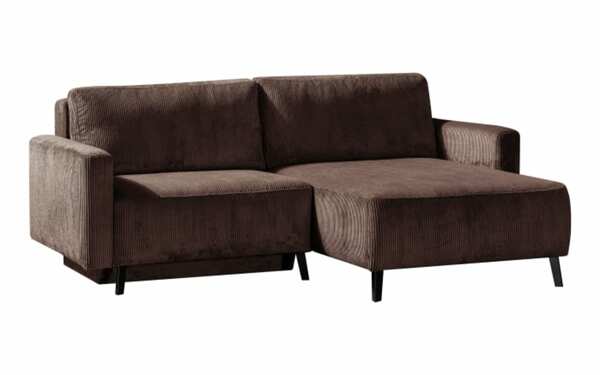 Bild 2 von Restyl - Querschläfer Hagen mit Ottomane, Cord in braun, Liegefläche ca. 140 x 200 cm