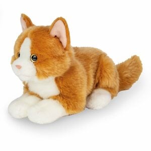 Teddy Hermann® Kuscheltier Katze rot, 20 cm, zum Teil aus recyceltem Material