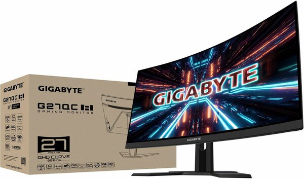 Bild 1 von Gigabyte G27QC A Gaming-Monitor (68,5 cm/27 ", 2560 x 1440 px, QHD, 1 ms Reaktionszeit, 165 Hz, VA LED)