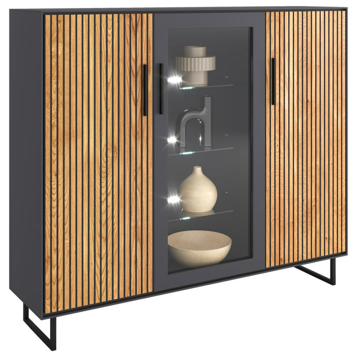 Bild 1 von Carryhome HIGHBOARD Anthrazit, Schwarz, Eiche