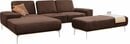 Bild 1 von W.SCHILLIG Ecksofa run, mit elegantem Holzsockel, Füße in Chrom glänzend, Breite 279 cm
