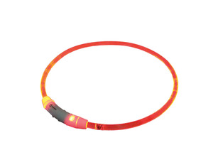 Nobby LED Leuchthalsband Visible transparent rot, Länge: 65 cm, Ø: 7 mm