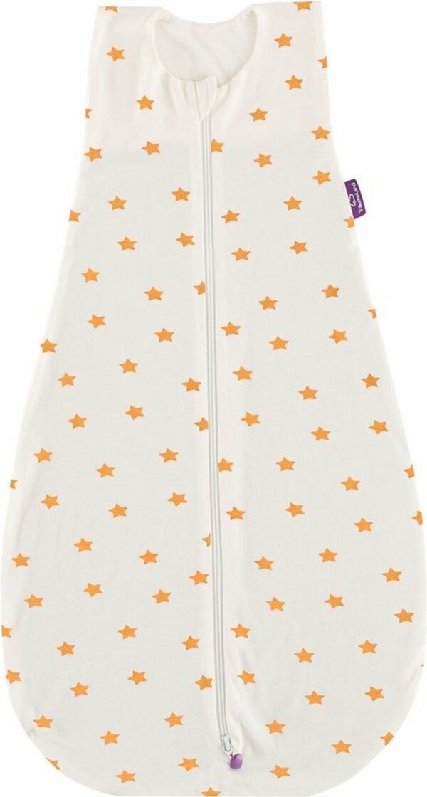 Bild 1 von Träumeland Babyschlafsack Sommerschlafsack LIEBMICH Baumwolle, Design weiß mit gelben Sternen (1 tlg)