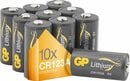 Bild 1 von GP Batteries 10er Pack CR123A Lithium Batterie, (3 V, 10 St)