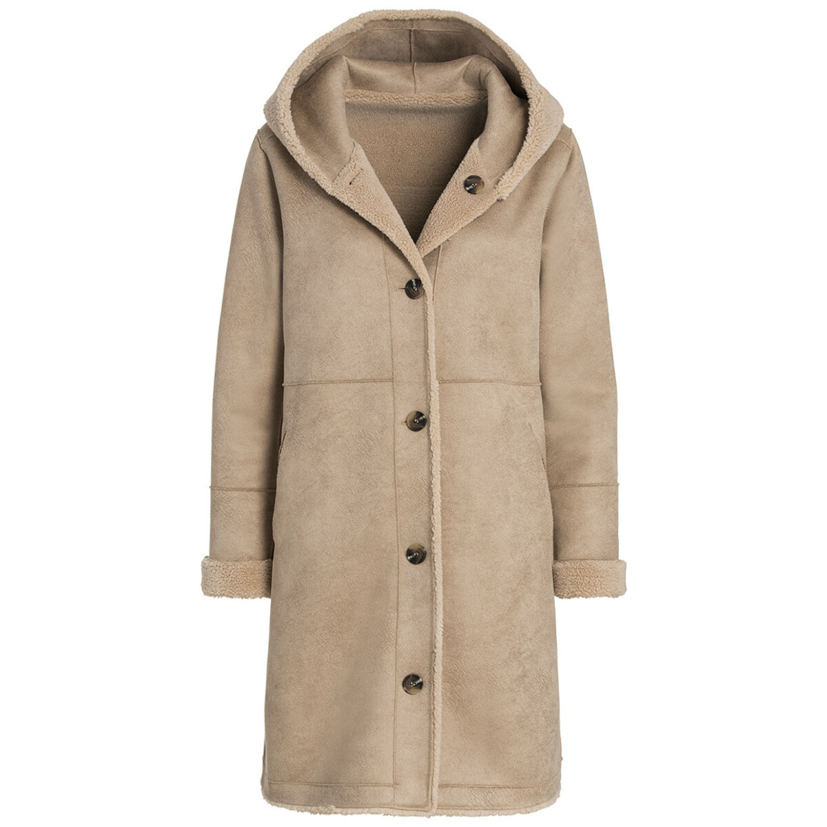 Bild 1 von Damen Wendemantel mit Teddyfutter