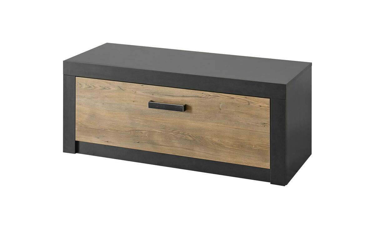 Bild 1 von Sitzbank grau Maße (cm): B: 107 H: 43 T: 42 Hocker & Bänke