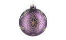 Bild 1 von Weihnachtsbaumkugel lila/violett Glas , Aluminium Maße (cm): H: 8  Ø: [8.0] Dekoration