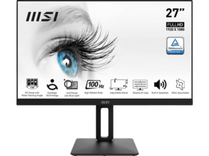 MSI PRO MP271APDE 27 Zoll Full-HD Business Monitor (4 ms Reaktionszeit, 100 Hz)