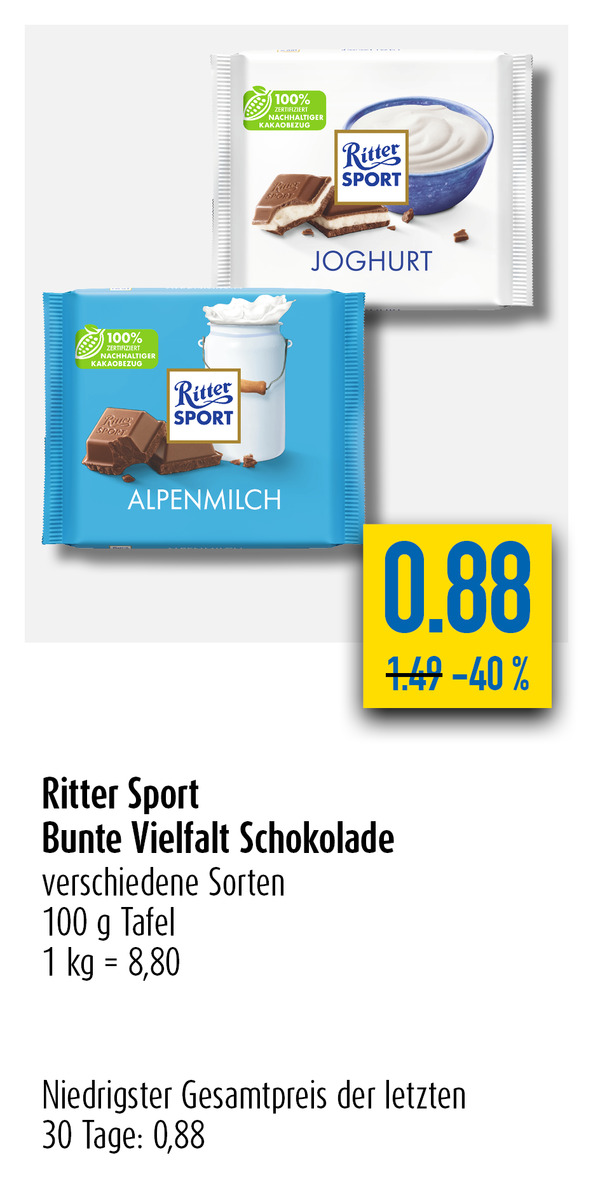 Bild 1 von Ritter Sport Schokolade