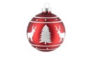Bild 1 von Weihnachtsbaumkugel rot Glas , Aluminium Maße (cm): H: 8  Ø: [8.0] Dekoration