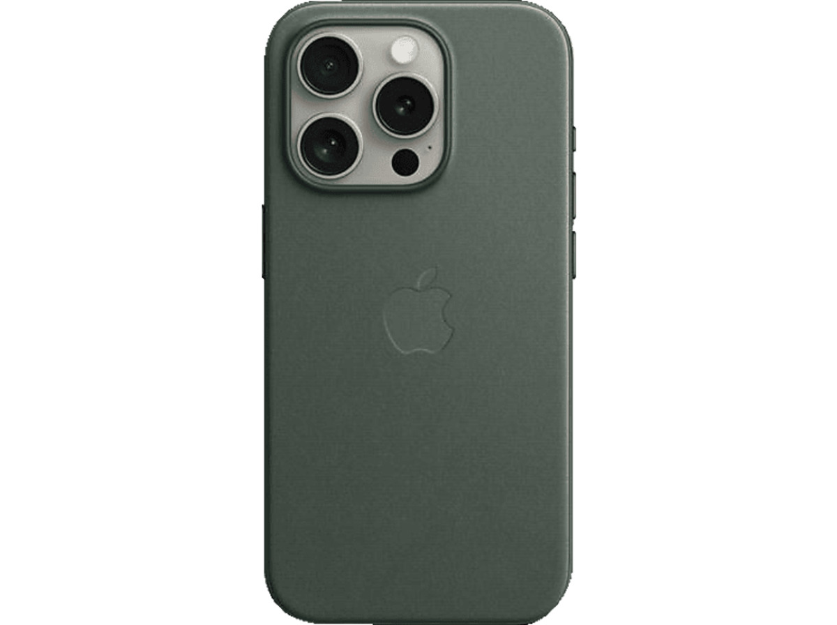 Bild 1 von APPLE Feingewebe Case mit MagSafe, Backcover, Apple, iPhone 15 Pro, Immergrün