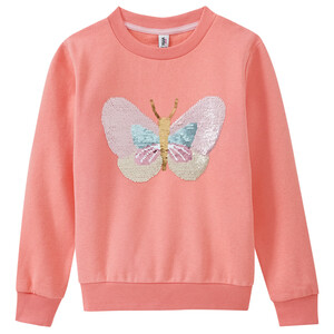 Mädchen Sweatshirt mit Wendepailletten