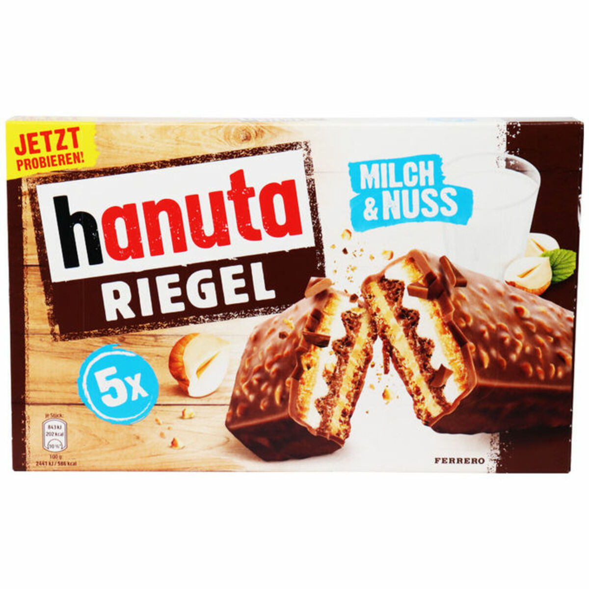 Bild 1 von Ferrero Hanuta Riegel, 5er Pack