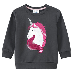 Mädchen Sweatshirt mit Wendepailletten