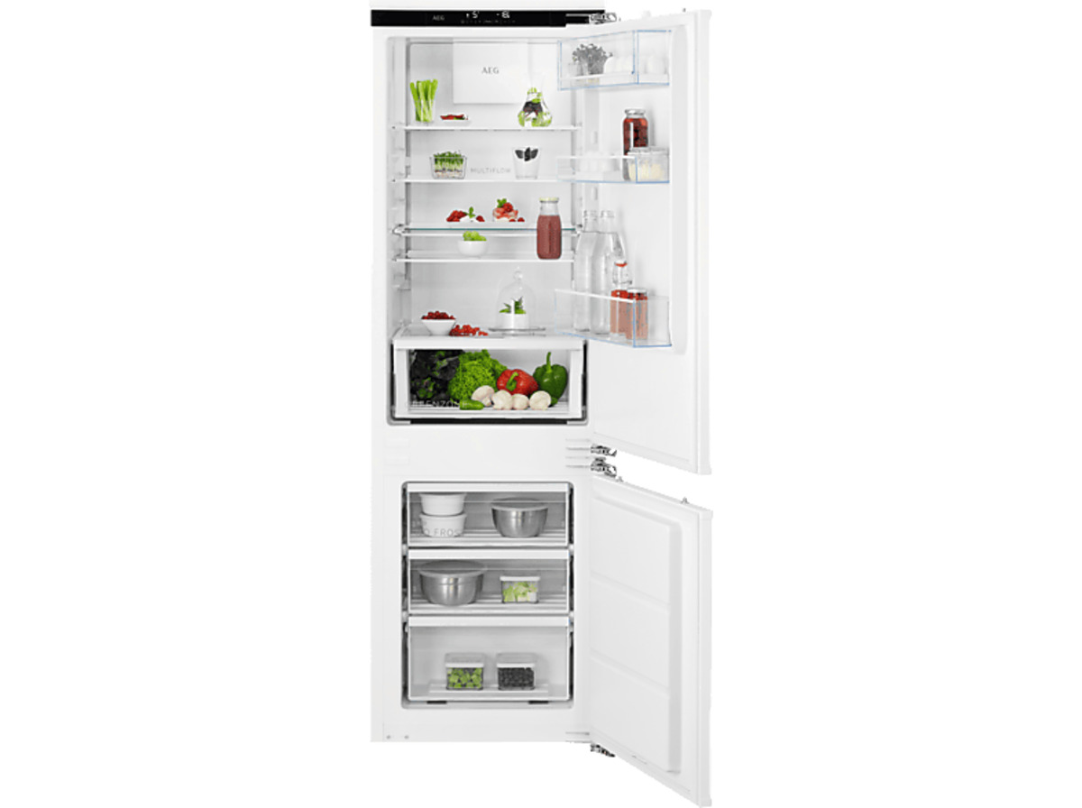 Bild 1 von AEG SCE818E7MF Serie 7000 mit GreenZone-Klimaschublade Kühlgefrierkombination (E, 216 kWh, 1769 mm hoch, Weiß)