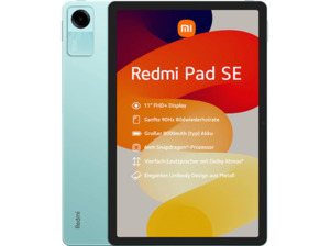 XIAOMI Redmi Pad SE, Tablet, 128 GB, 11 Zoll, Mint Green
