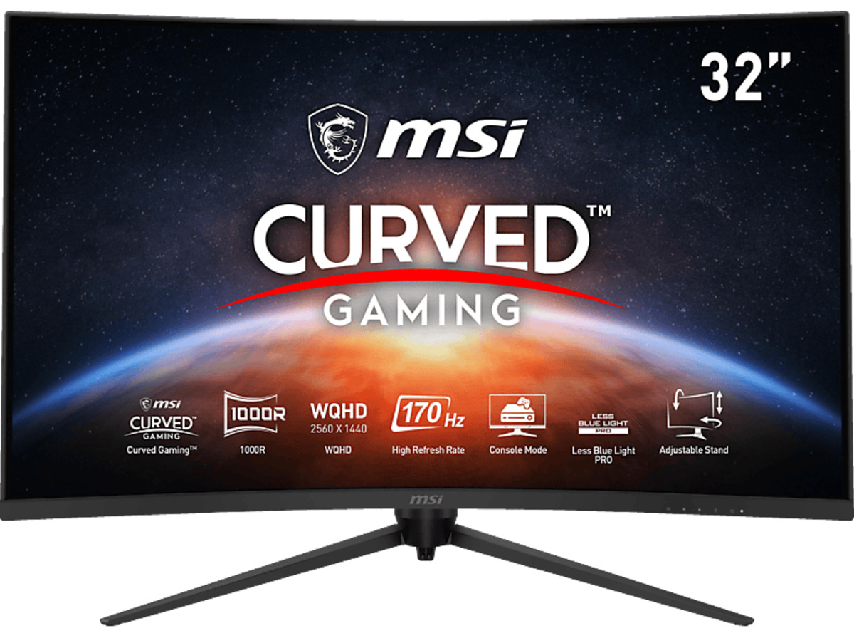 Bild 1 von MSI OPTIX G321CQPDE 32 Zoll WQHD Gaming Monitor (1 ms Reaktionszeit, 165 Hz)