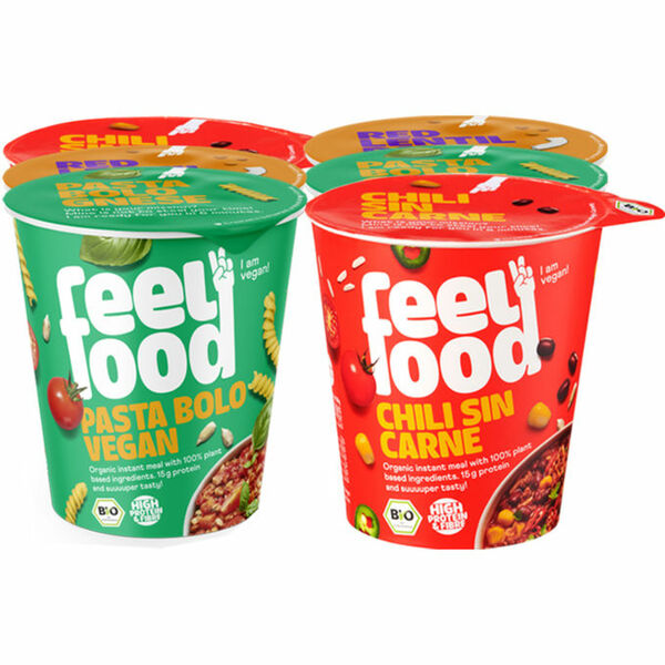 Bild 1 von feelfood® BIO Probierpaket mit Chili sin Carne, Pasta Bolo & Roten Linsen Dal, 6er Pack