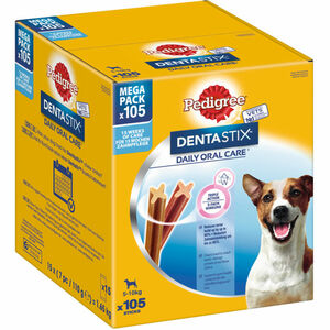 Pedigree Zahnpflege-Sticks (für kleine Hunde 5-10kg), 105 Sticks