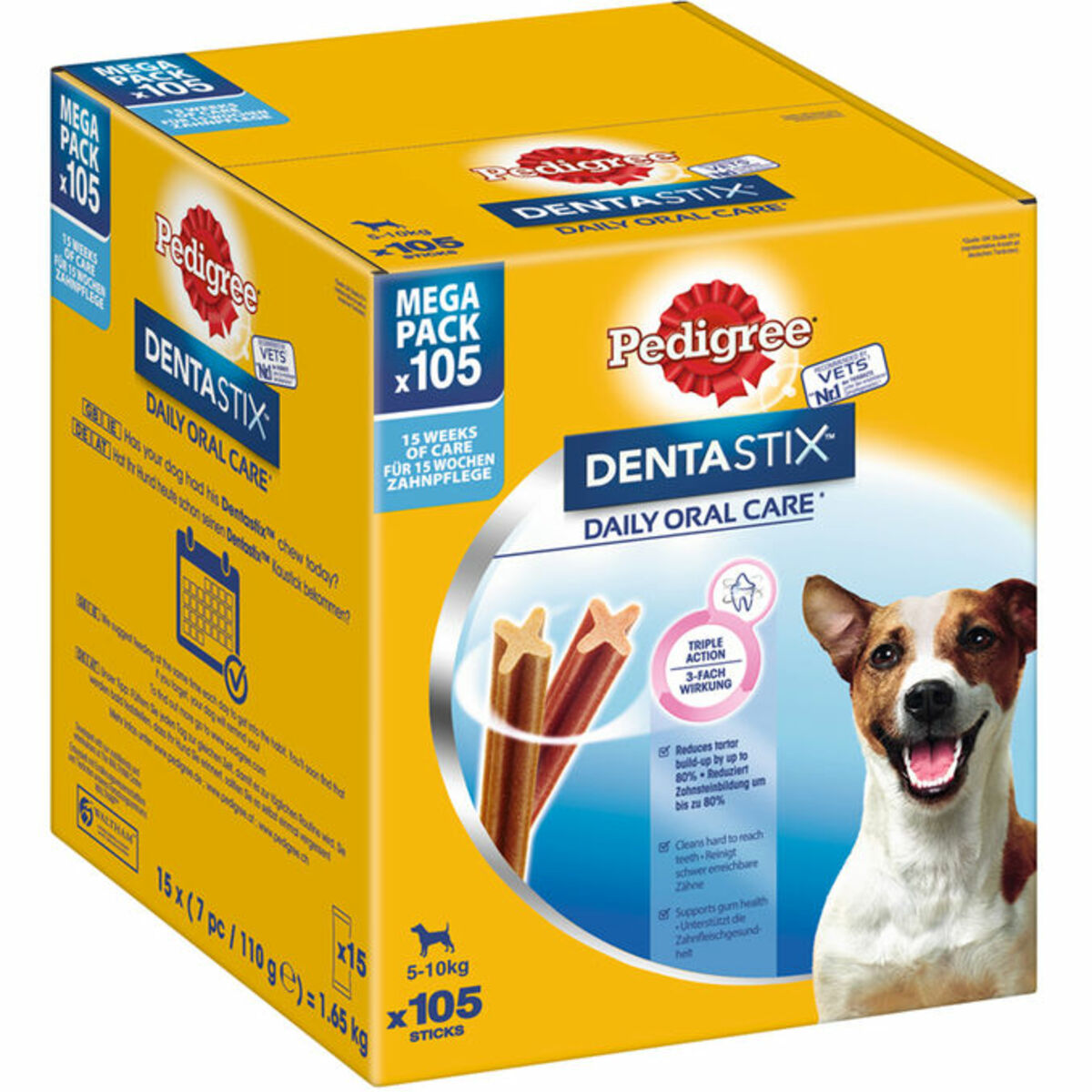 Bild 1 von Pedigree Zahnpflege-Sticks (für kleine Hunde 5-10kg), 105 Sticks