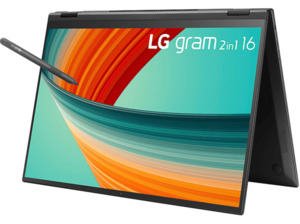 LG 16T90R-G.AA78G Notebook, Notebook mit 16 Zoll Display, Intel® Core™ i7 Prozessor, GB RAM, 1 TB SSD, Iris® Xe Graphics, Schwarz