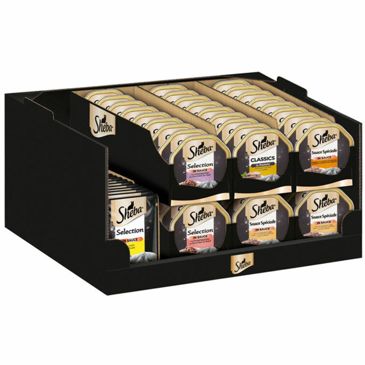 Bild 1 von Sheba Nassfutter für Katzen in Schale & Portionsbeutel (7 Sorten), 84er Pack