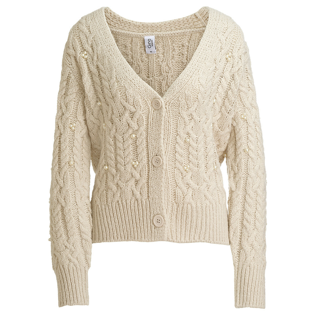 Bild 1 von Damen Strickjacke mit Perlen