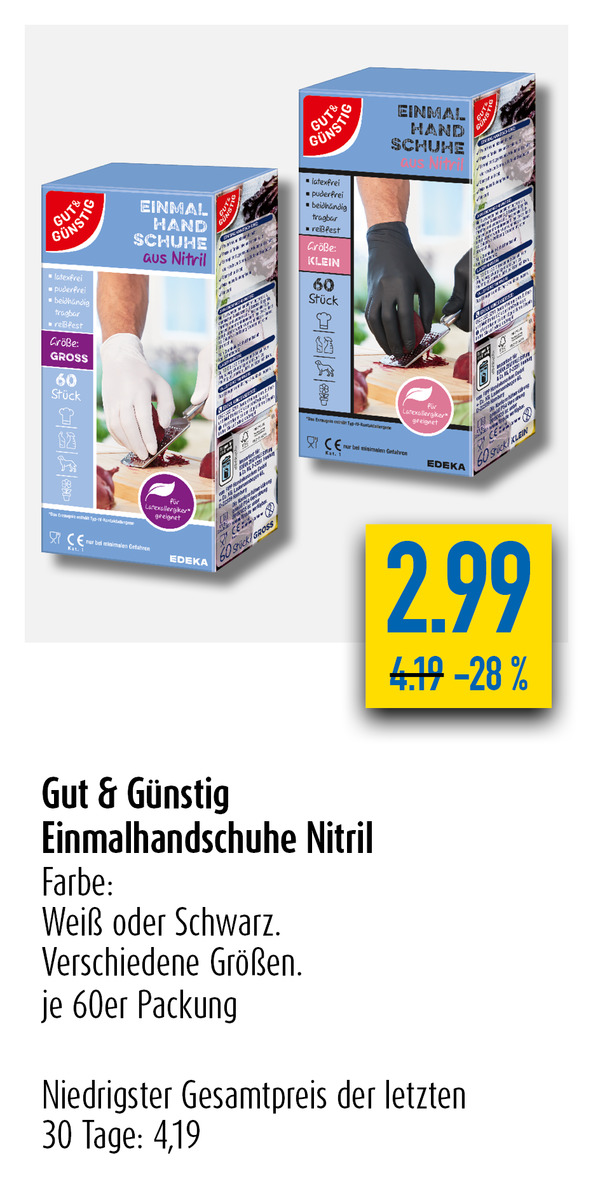 Bild 1 von Einmalhandschuhe Nitril
